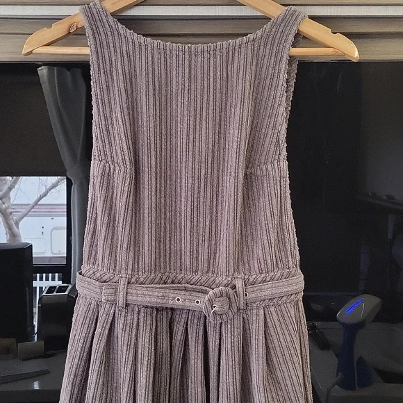 "WILL BE GONE SOON)The other side", "Courderoy midi dress"🩶 - Picture 7 of 17